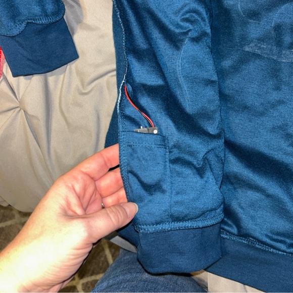 Disney Blue Mickey and Minnie Christmas Sweatshirt - Picture 8 of 11